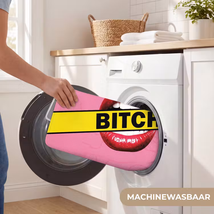 Lippen - Tekst - Kleurrijk WCmat klein -USP_WasbaarNL