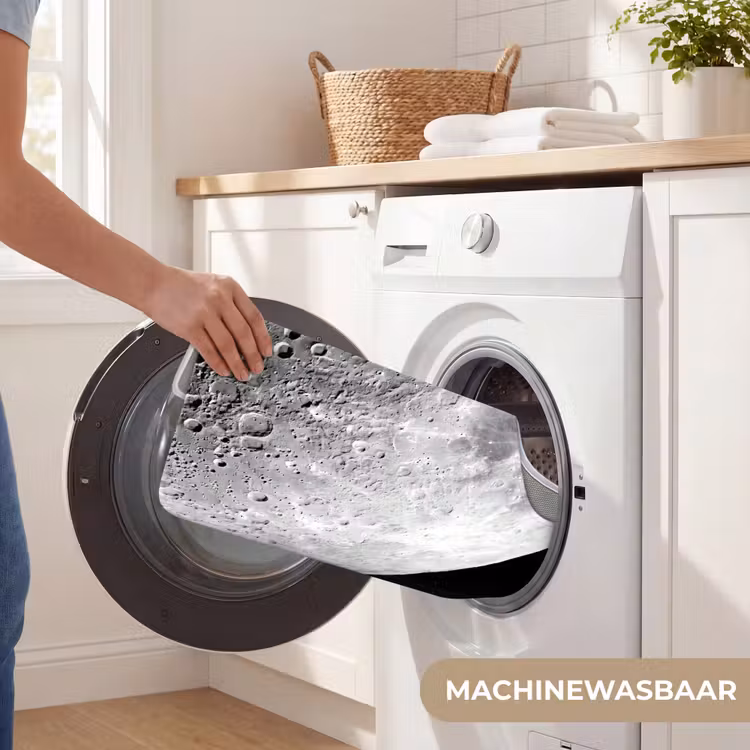 WC Mat - Maan - Kraters - Ruimte - Maan - Kraters - Ruimte WCmat U-uitsnede middel