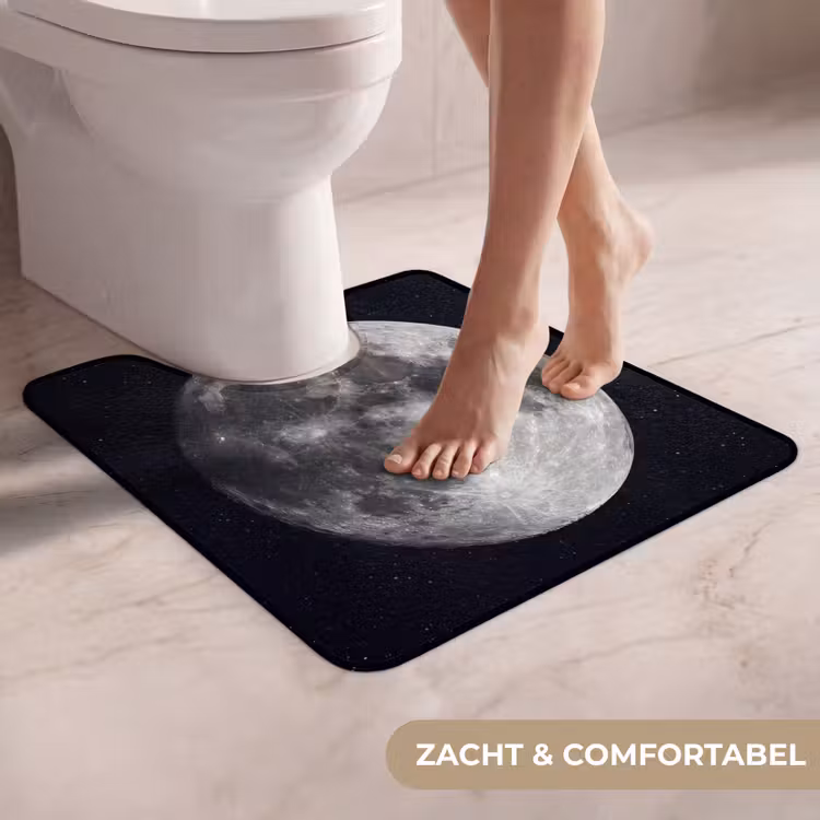 WC Mat - Maan - Sterren - Ruimte - Maan - Sterren - Ruimte WCmat U-uitsnede middel