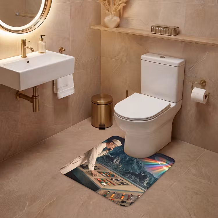 WC Mat - Man - Controlekamer - Strand - Man - Controlekamer - Strand WCmat U-uitsnede middel