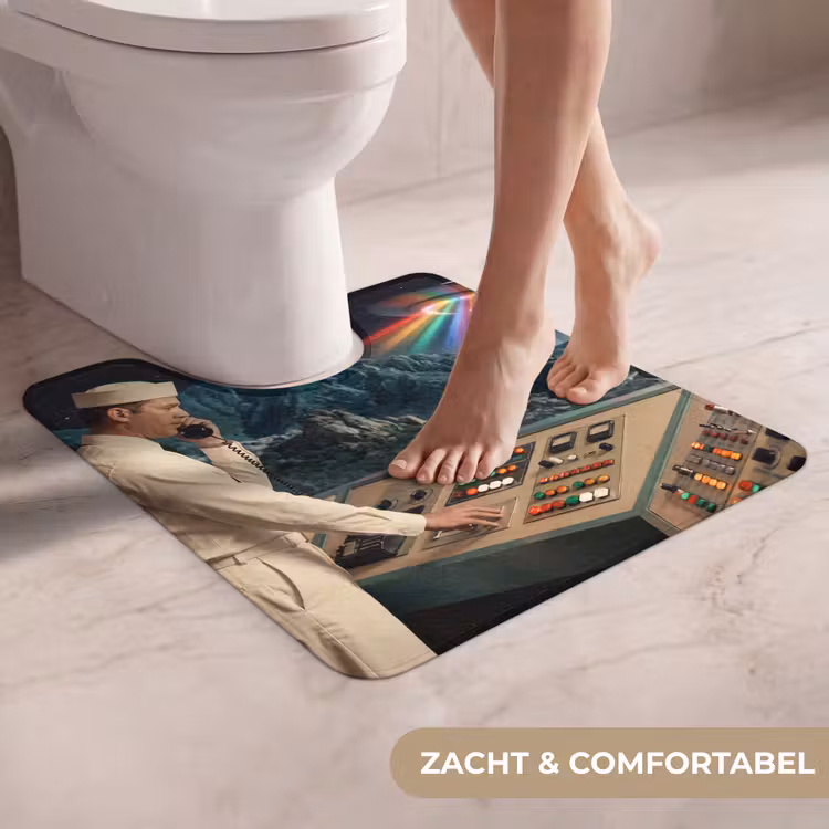 WC Mat - Man - Controlekamer - Strand - Man - Controlekamer - Strand WCmat U-uitsnede middel