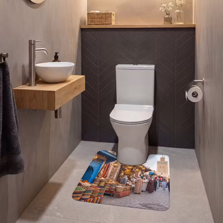 WC Mat - Markt - Oosters - Kleurrijk - Markt - Oosters - Kleurrijk WCmat U-uitsnede middel