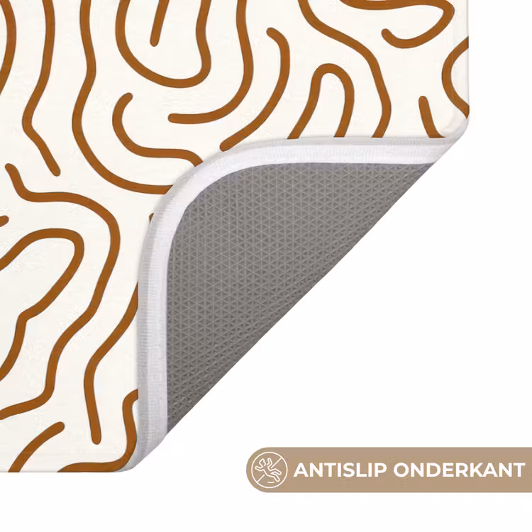 Minimalistisch - Patroon - Terracotta WCmat klein 1009 -USP_AntislipNL