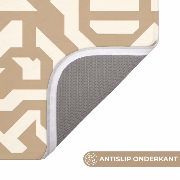 Modern - Abstract - Beige WCmat klein 1009 -USP_AntislipNL