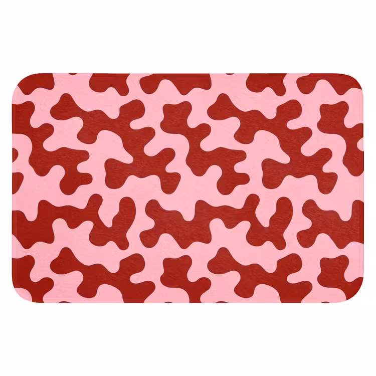 Modern - Abstract - Rood WCmat klein 1009 -3d