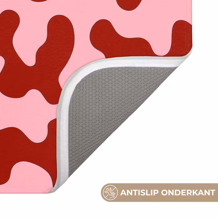 Modern - Abstract - Rood WCmat klein 1009 -USP_AntislipNL
