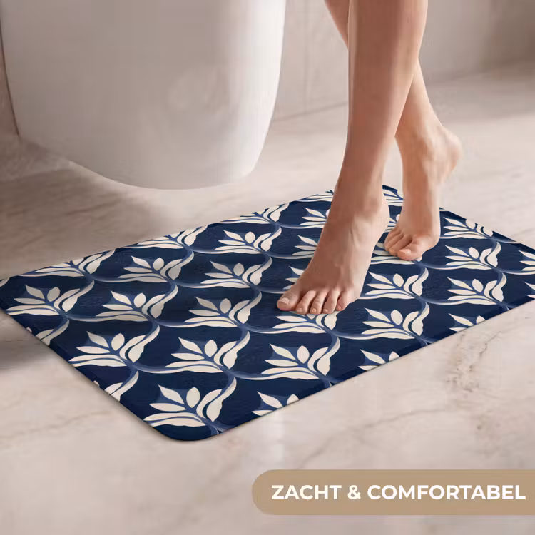 Modern - Ontwerp - Blauw WCmat klein 1009 -USP_ZachtNL