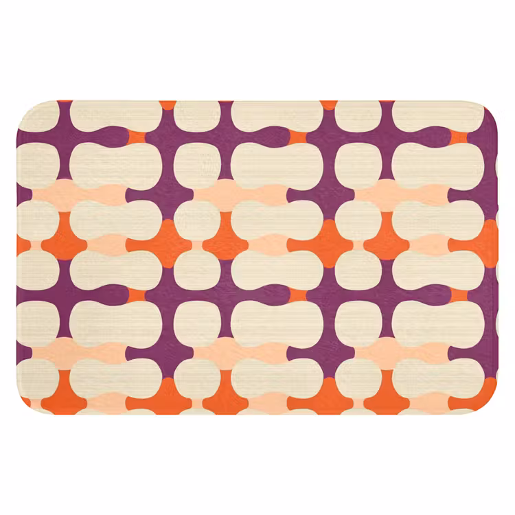 Modern - Patroon - Kleurrijk WCmat klein 1009 -3d
