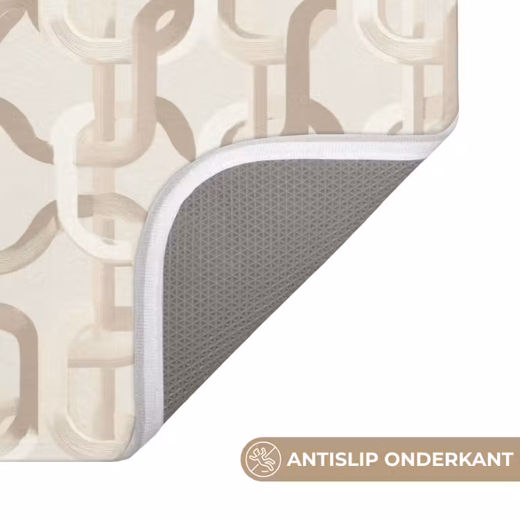 Motief - Abstract - Beige WCmat klein 1009 -USP_AntislipNL