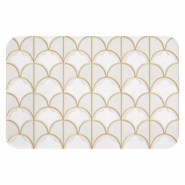 Mozaïek - Bogen - Goud WCmat klein 1009 -3d