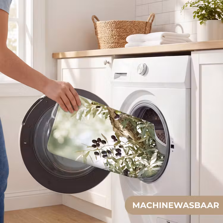 WC Mat - Olijfboom - tak - groen - Olijfboom - tak - groen WCmat U-uitsnede middel