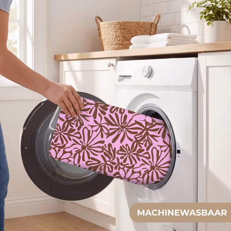 Organisch - Patroon - Roze WCmat klein 1009 -USP_WasbaarNL