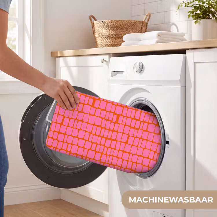 Organisch - Raster - Roze WCmat klein 1009 -USP_WasbaarNL