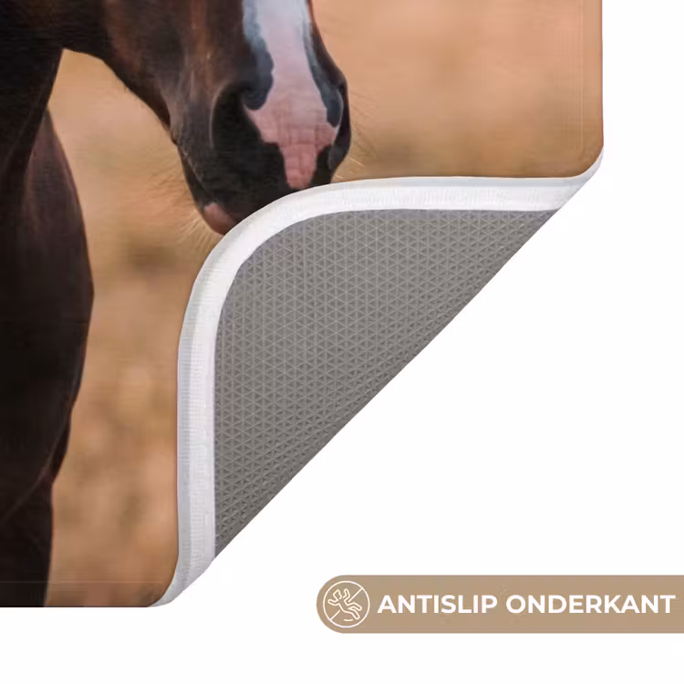 Paard - Zonsondergang - Bruin WCmat klein -USP_AntislipNL