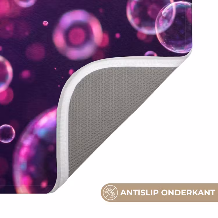 Paars - Bubbels - Schuim WCmat klein -USP_AntislipNL