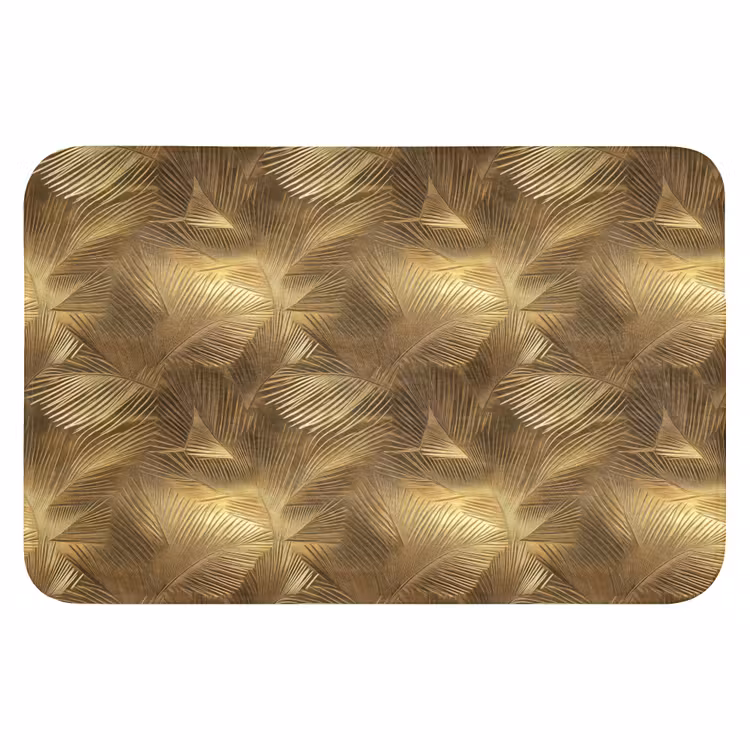 Palm - Waaier - Goud WCmat klein 1009 -3d