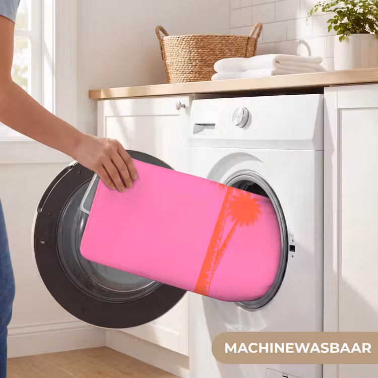 Palmbomen - Modern - Roze WCmat klein -USP_WasbaarNL