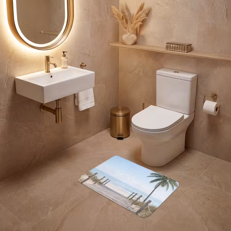 Palmbomen - Pad - Horizon WCmat klein -sfeer3