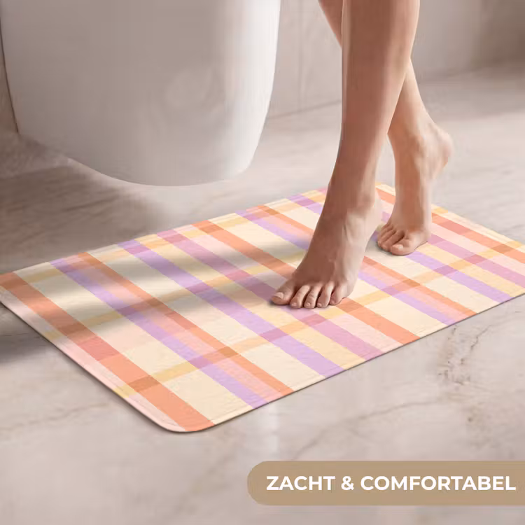 Pastel - uitpatroon - Geometrisch WCmat klein 1009 -USP_ZachtNL