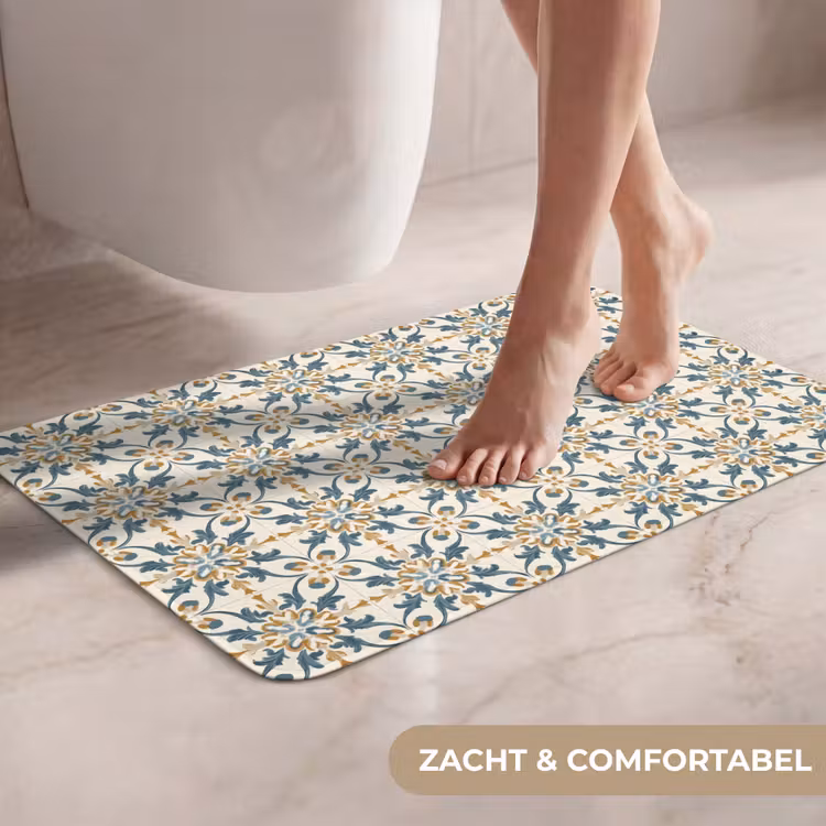 Patroon - Klassiek - Kleurrijk WCmat klein 1009 -USP_ZachtNL