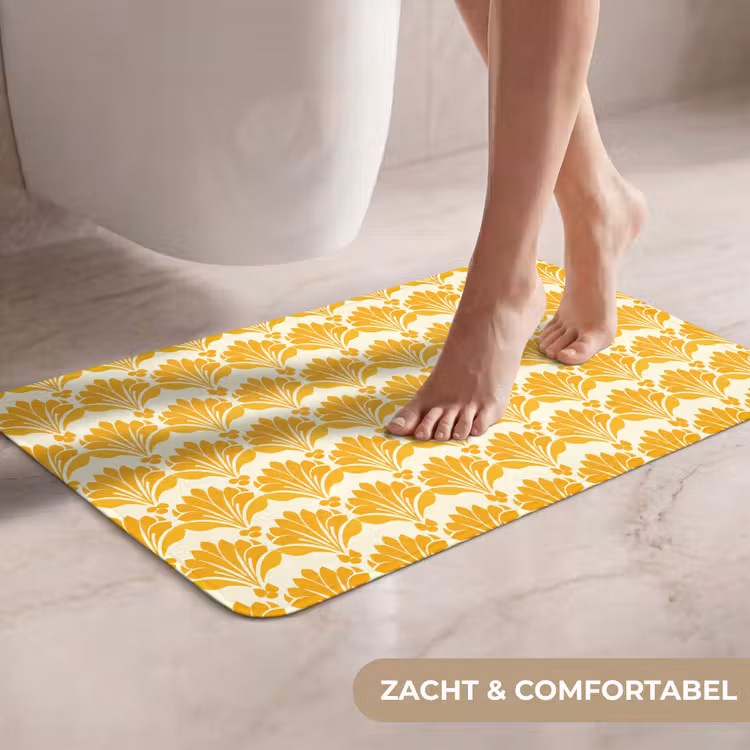 Patroon - Motief - Geel WCmat klein 1009 -USP_ZachtNL