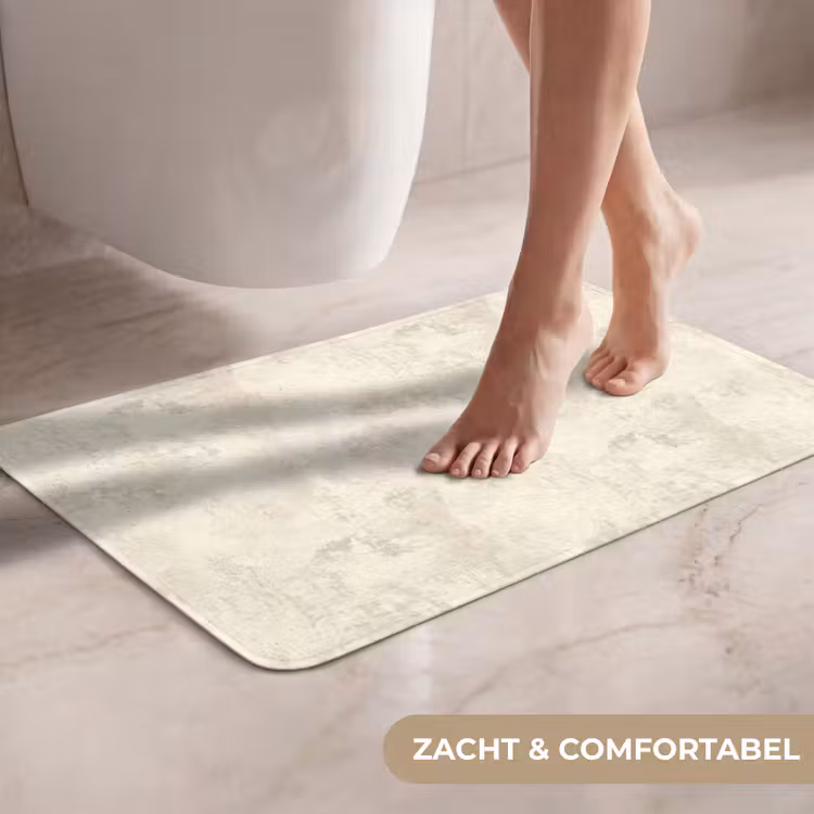 Patroon - Organisch - Beige WCmat klein 1009 -USP_ZachtNL