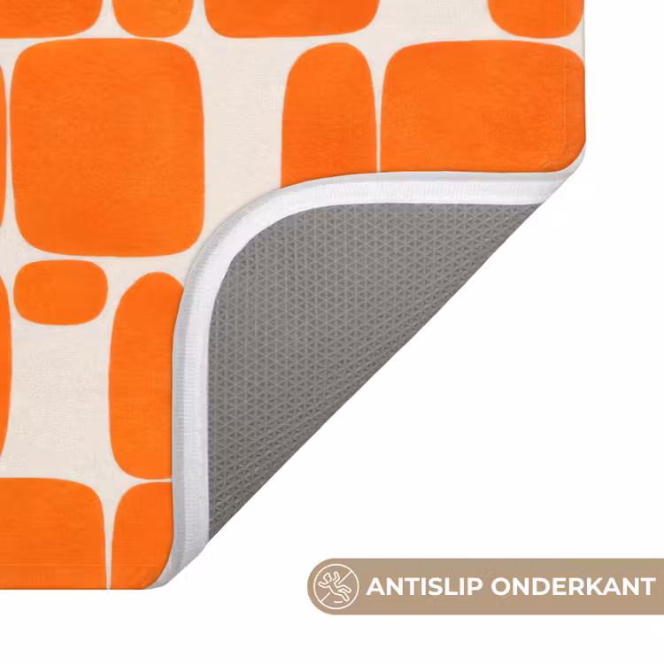 Patroon - Retro - Oranje WCmat klein 1009 -USP_AntislipNL