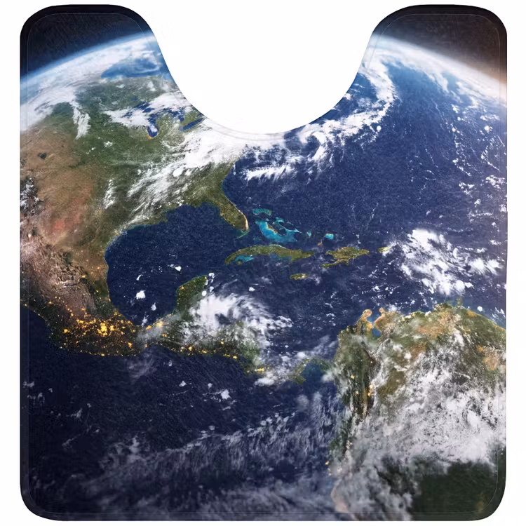 WC Mat - Planeet - Ruimte - Kosmos - Planeet - Ruimte - Kosmos WCmat U-uitsnede middel