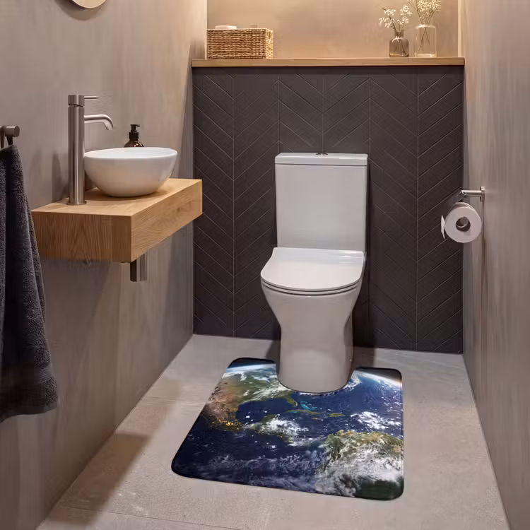 WC Mat - Planeet - Ruimte - Kosmos - Planeet - Ruimte - Kosmos WCmat U-uitsnede middel
