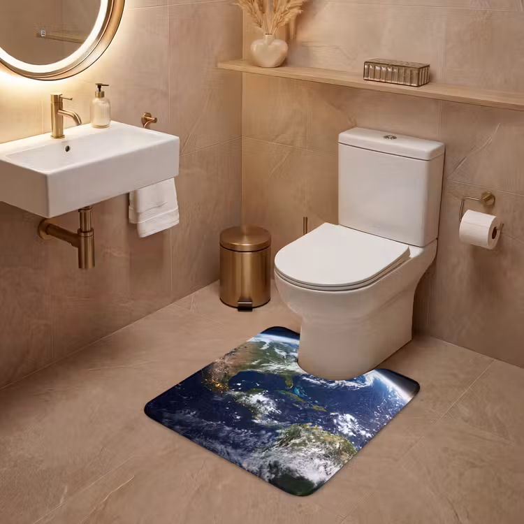 WC Mat - Planeet - Ruimte - Kosmos - Planeet - Ruimte - Kosmos WCmat U-uitsnede middel