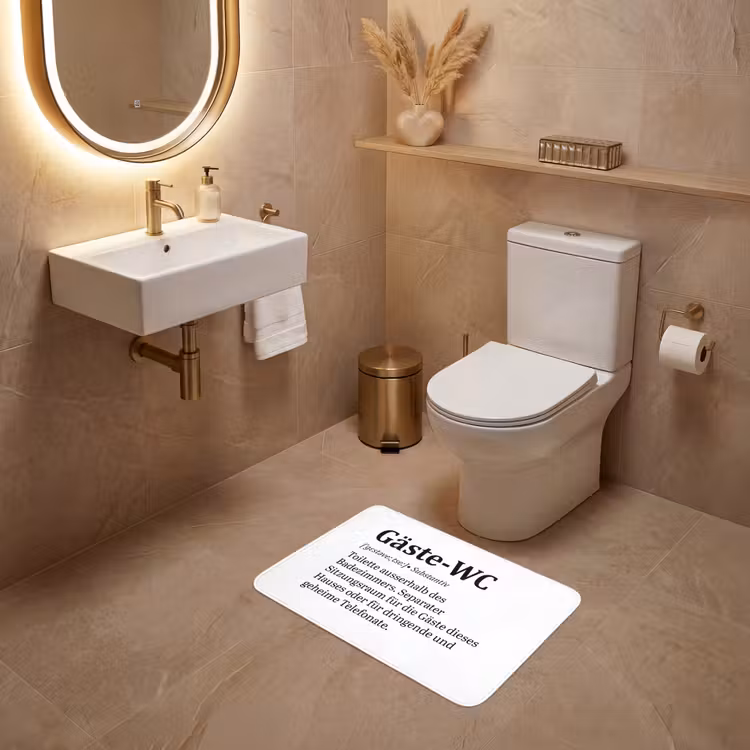 Quote - Definitie - Gäste-wc - Wit WCmat klein -sfeer3