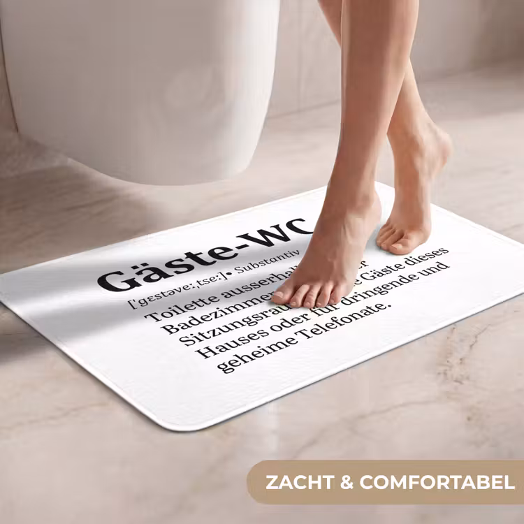 Quote - Definitie - Gäste-wc - Wit WCmat klein -USP_ZachtNL