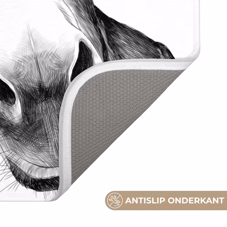 Quote - Ezel - Dieren - Nice ass - Spreuken WCmat klein -USP_AntislipNL