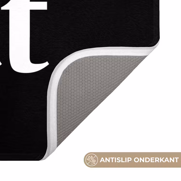 Quotes - Nice butt - Zwart - Spreuken WCmat klein -USP_AntislipNL