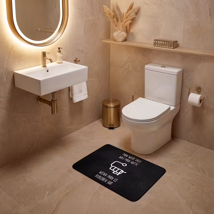 Quotes - WC papier - Zwart - Humor WCmat klein -sfeer3