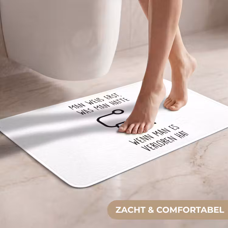 Quotes - Wit - WC papier - Humor WCmat klein -USP_ZachtNL