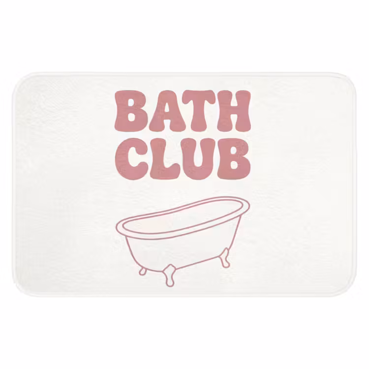 Retro - Bad - Roze WCmat klein -3d