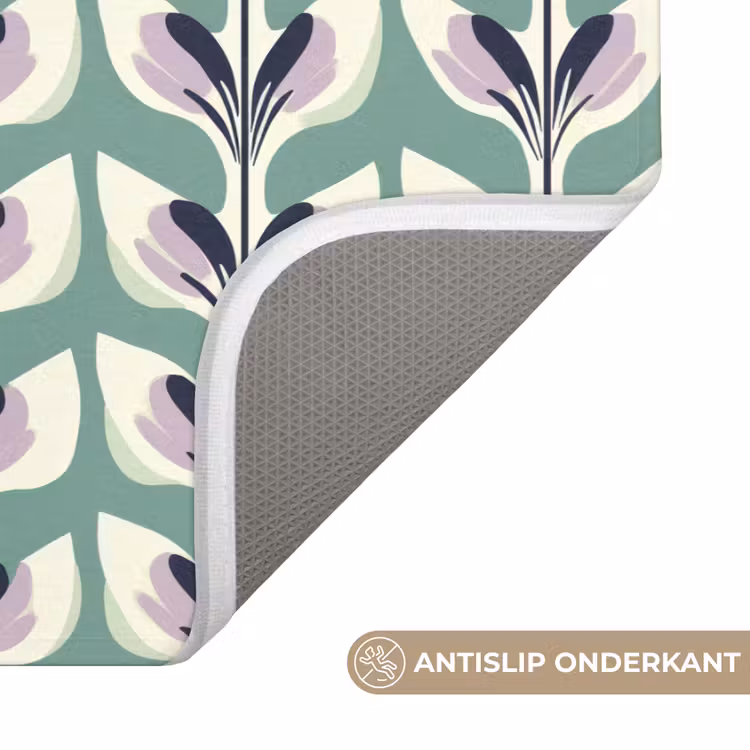 Retro - Modern - Groen WCmat klein 1009 -USP_AntislipNL