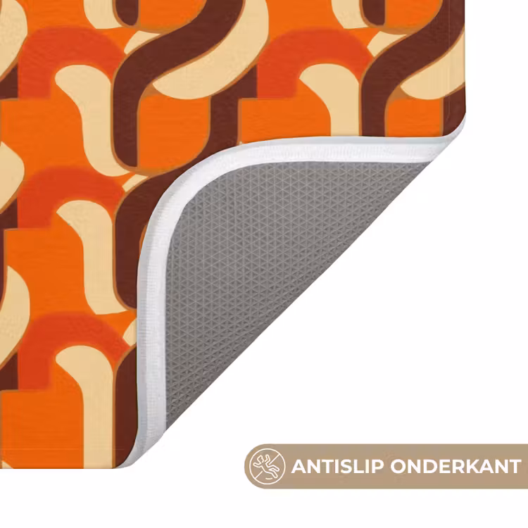 Retro - Modern - Kleurrijk WCmat klein 1009 -USP_AntislipNL