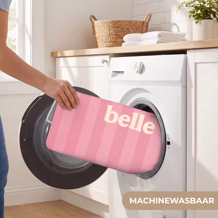 Roze - Gestreept - Belle WCmat klein -USP_WasbaarNL