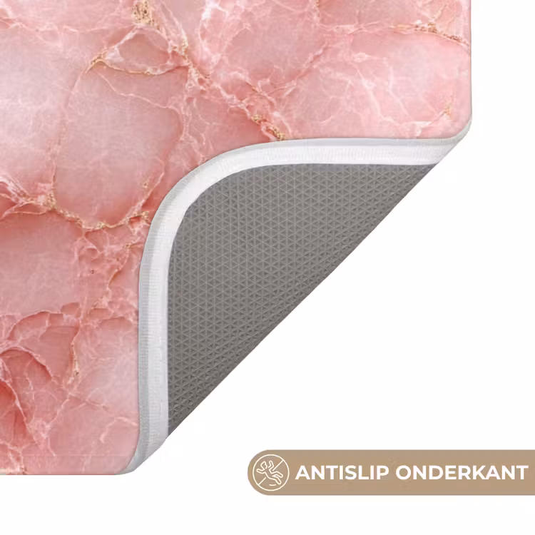 Roze - Kwarts - Goud - Marmer WCmat klein 1009 -USP_AntislipNL