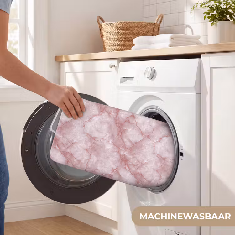 Roze - Kwartsmarmer - Aders WCmat klein 1009 -USP_WasbaarNL
