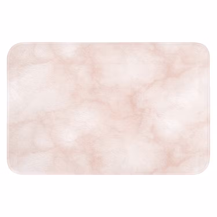 Roze - Marmer - Crème WCmat klein 1009 -3d