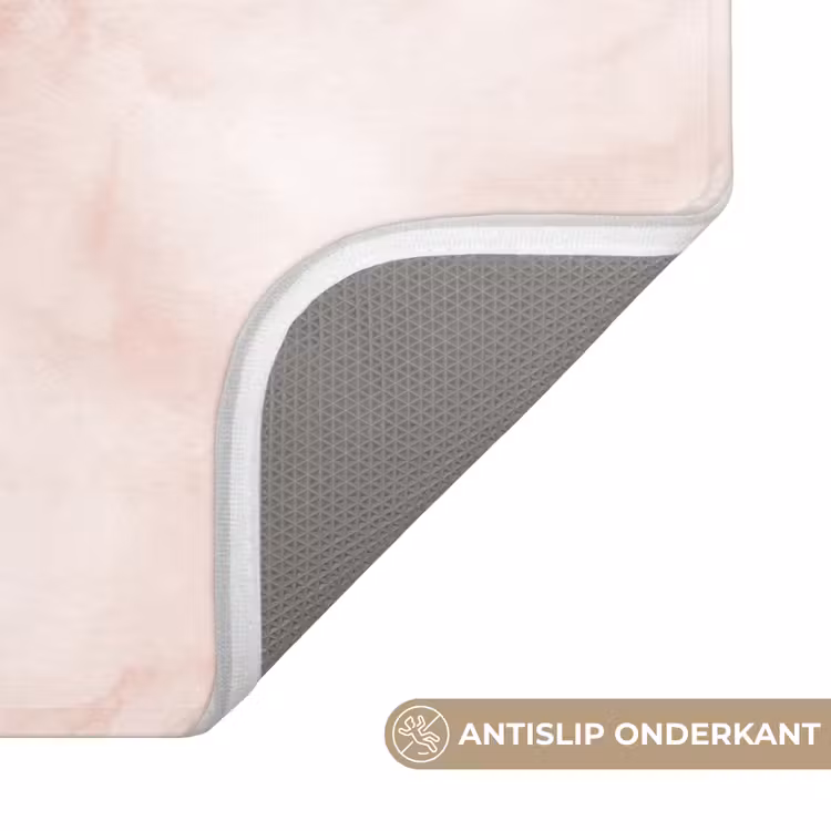 Roze - Marmer - Crème WCmat klein 1009 -USP_AntislipNL
