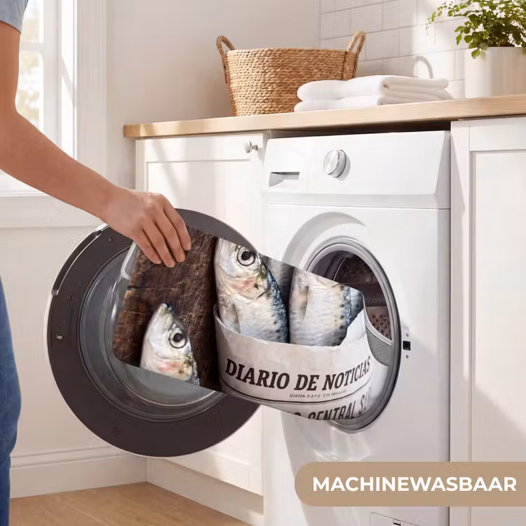 WC Mat - Sardientje - krant - snijplank - Sardientje - krant - snijplank WCmat U-uitsnede middel