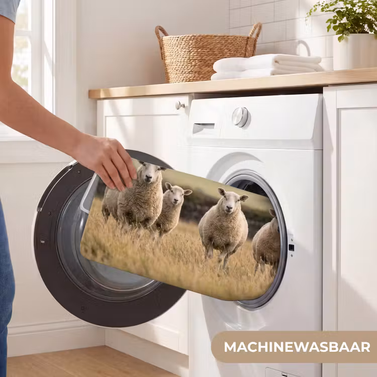 Schapen - Weidenlandschap - Heuvels WCmat klein -USP_WasbaarNL