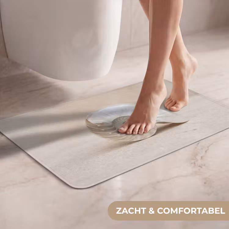 Schelp - Spiraal - Beige WCmat klein -USP_ZachtNL