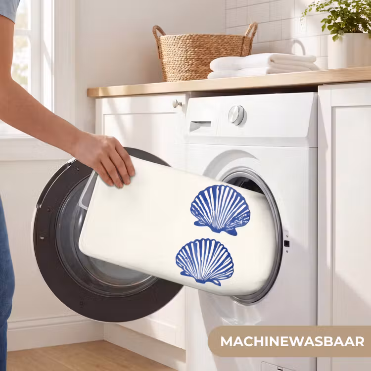 Schelpen - Blauw - Patroon WCmat klein -USP_WasbaarNL