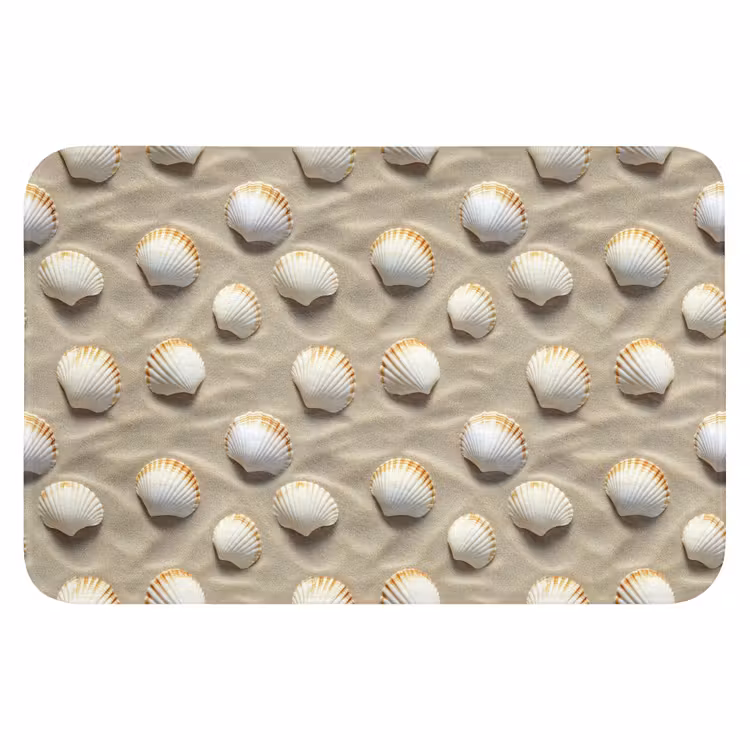 Schelpen - Zand - Maritiem WCmat klein 1009 -3d