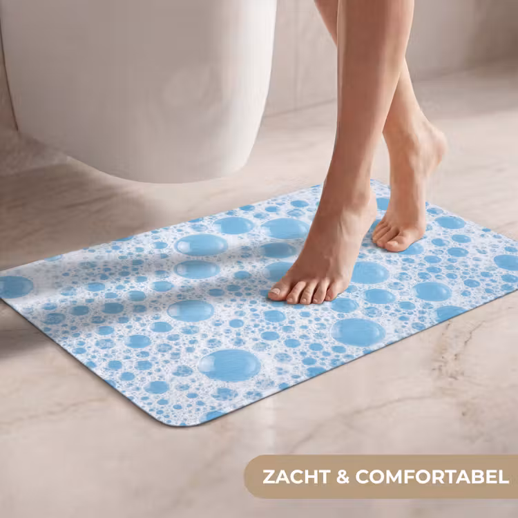 Schuim - Bubbels - Blauw WCmat klein -USP_ZachtNL